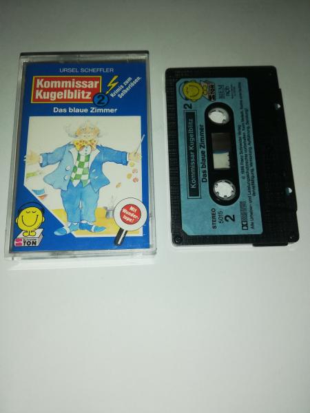 Kommissar Kugelblitz Folge 2 Das blaue Zimmer 5-fach Schwarz geschraubt Schwarz mit Blauen Aufkleber 5015 Schneiderton Kommissar Kugelblitz Folge 2 Das blaue Zimmer 5-fach Schwarz geschraubt Schwarz mit Blauen Aufkleber 5015 Schneiderton